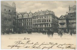 Václavské náměstí s Ovocnou ulicí cca 1899