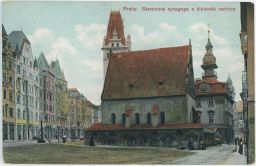 Staronová synagoga a židovská radnice.