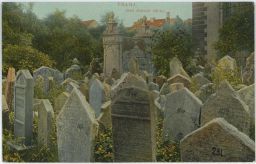 Starý židovský hřbitov kolem roku 1908.