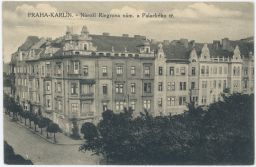 Praha Karlín nároží Riegrovo náměstí Palackého třída