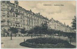 Praha Vršovice Kodaňská Hálkova ulice 1925
