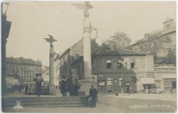 Praha Vršovice Komenského náměstí U záložny 1925