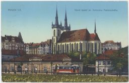 Praha Holešovice Nový kostel sv. Antonína Paduánského 1915