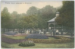 Praha Holešovice Stromovka hlavní restaurace 1913