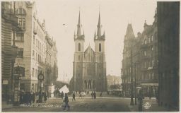 Praha Holešovice Letná Strossmayerovo náměstí 1930