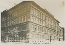 Praha Holešovice Škola Na Maninách 1941