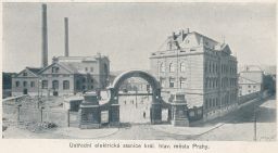 Praha Holešovice Ústřední elektrická stanice centrála vydal Dostál
