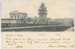 Praha Holešovice Letná Letenská vodárenská věž 1902
