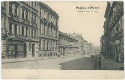 Praha Holešovice Belcrediho třída fotograf František Nový 1908