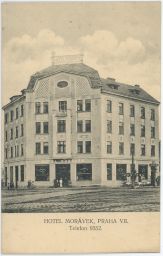 Praha Holešovice Hotel Morávek Ortenovo náměstí
