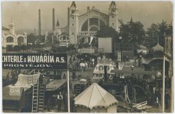 Praha Holešovice výstaviště reklamy fotograf Dítě 1921