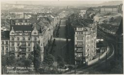 Praha Nusle Pohled z vyšehradských hradeb na nuselské údolí roku 1937