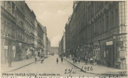 Praha Nusle Oldřichova ulice roku 1928