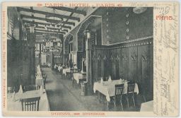 Praha restaurace jídelna hotel Paříž 1905
