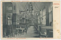 Praha kavárna Hotel Paříž U Obecního domu 1905