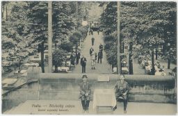 Praha Střelecký ostrov zahradní restaurace vojenské koncerty 1914