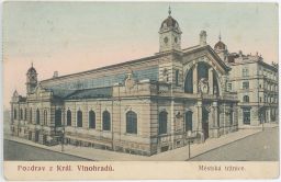 Praha Vinohrady městská tržnice 1910