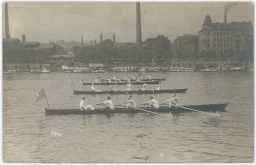 Praha Smíchov veslařské závody Vltava