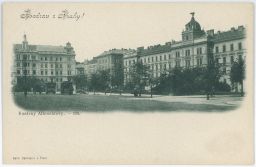 Praha Smíchov Albrechtovy kasárny dnes justiční palác Bellmann