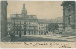 Praha Smíchov neorenesanční radnice Bellmann 1900