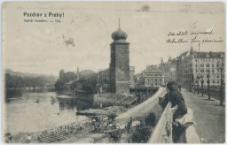 Praha nábřeží Palaclkého Šítkovská náplavka 1911