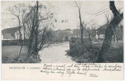 Praha Hostivař Botič lávka 1909