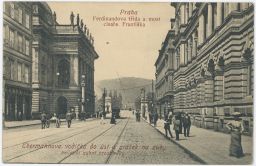 Praha Národní Ferdinandova třída divadlo reklama Ebermann