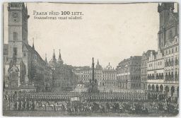 Praha Staroměstské náměstí kolem roku 1798