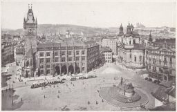 Praha Staroměstské náměstí radnice Fototypia protektorát