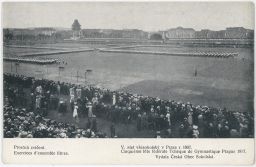 Praha Letná V. slet všesokolský prostná 1907