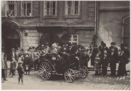 Praha Nerudova automobil Benz 1898