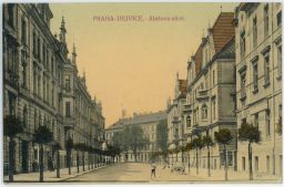 Praha Dejvice Alešova třída 1914