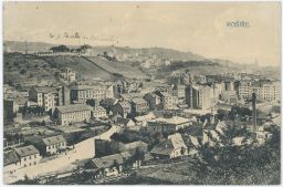 Praha Košíře celkový pohled reklama Votýpka Materialista cca 1912