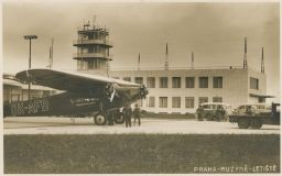 Praha Ruzyně letiště letadlo OK-AFB věž 1937