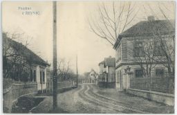 Praha Řevnice rozježděná ulice 1911