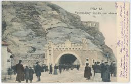 Praha Vyšehrad Podskalí tunel sever 1905