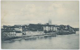 Praha Vyšehrad Vltava panorama Podskalí