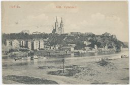 Praha Smíchov Vyšehrad Podskalí paroplavba 1909