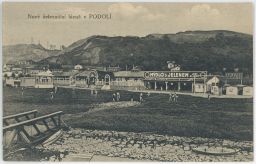 Železnice Praha Podolí železniční lázně 1929