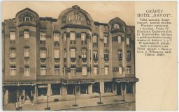 Praha Hradčany Keplerova Gráfův hotel Savoy cca 1930