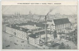 Praha Židovské město A. Haas Anenský klášter 1900