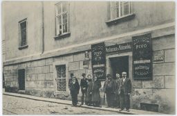 Praha I. Restaurace u Křižovníků hostinský Čeněk Kropáček