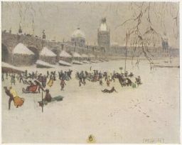 T. F. Šimon, kluziště na Vltavě