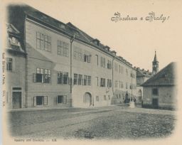 Kasárny v Brusce 1900