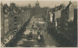 Václavské náměstí v pohledu k Národnímu muzeu