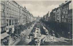 Václavské náměstí v pohledu k Národnímu muzeu