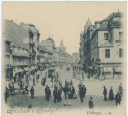 Zlatý Kříž, Václavské náměstí x Na Příkopě 1898