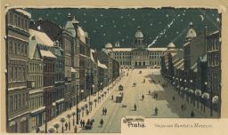 Horní část Václavského náměstí roku 1898