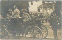 Praha most císař František Josef svěcení závěrečného kamene 16.4.1907