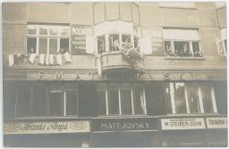 Praha odstraňování orlíčka Franta Anýž Matějovský Steiner&Sohn 1918